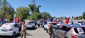 Автопробег в Астрахани, посвящённый Дню Победы